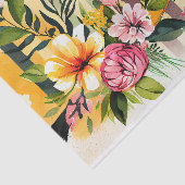 Waterverf Stripe Speelse Whimsical Roze Decoupage Tissuepapier (Detail)