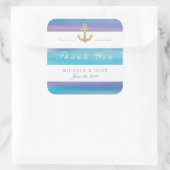 Waterverf Striped Nautical Hartelijk dank Stickers (Tas)