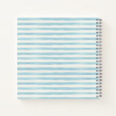 Waterverf  Striped Travel Journal met fiets  Notitieboek (Achterkant)