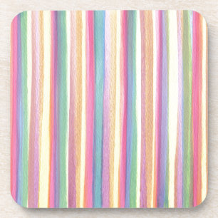 Waterverf Stripes Bier Onderzetter
