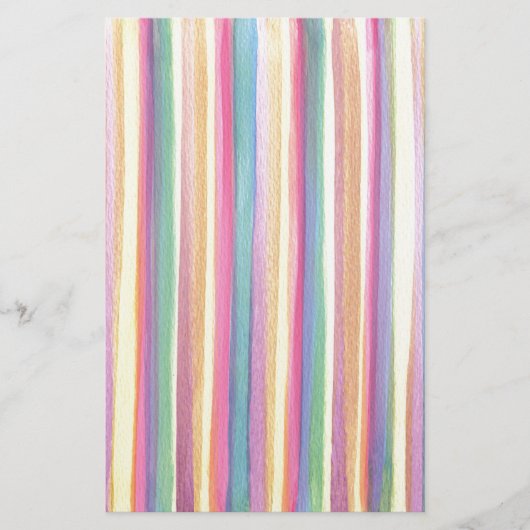 Waterverf Stripes Briefpapier (Voorkant)