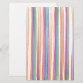 Waterverf Stripes Briefpapier (Voorkant / Achterkant)