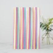 Waterverf Stripes Briefpapier (Staand voorkant)