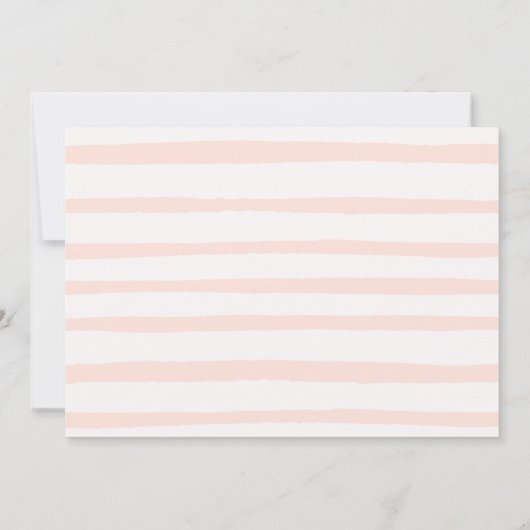 Waterverf Stripes bruiloft Dank u foto Bedankkaart (Achterkant)