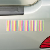 Waterverf Stripes Bumpersticker (Op auto)
