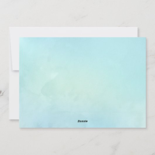 Waterverf Stripes Cactus Feliz Navidad Kerstmis Feestdagenkaart (Achterkant)