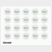 Waterverf Stripes Chic Baby shower Modern Favor Ronde Sticker (Vel)
