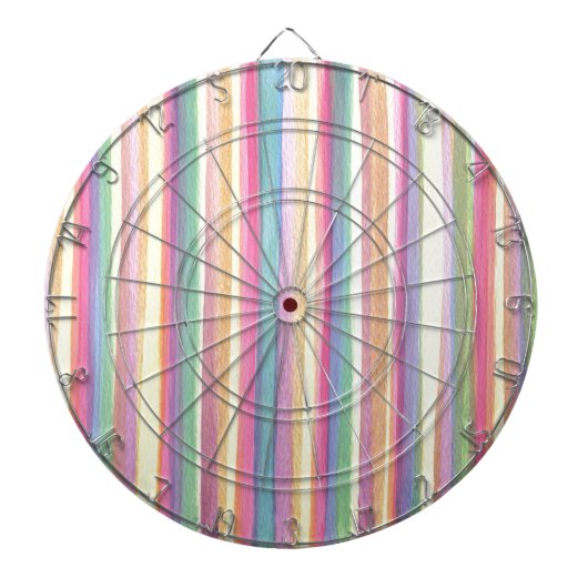 Waterverf Stripes Dartbord (Voorkant)