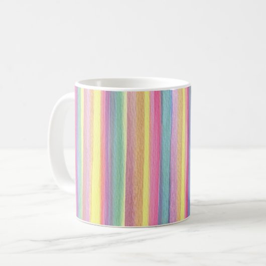 Waterverf Stripes Koffiemok (Voorkant links)