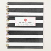 Waterverf Stripes lerarenplank Planner (Voorkant)