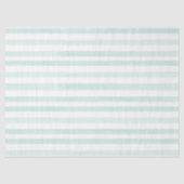 Waterverf Stripes Light Green White Tissue Paper Tissuepapier (Voorkant)