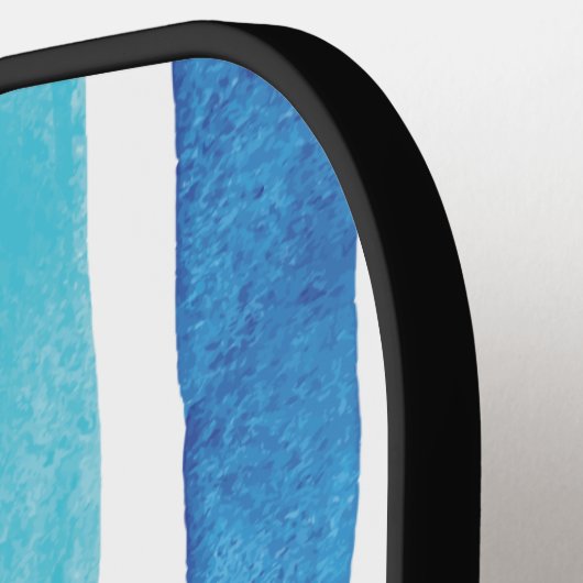 Waterverf Stripes Monogram Script Naam Pickleball Paddle (Links Detail)