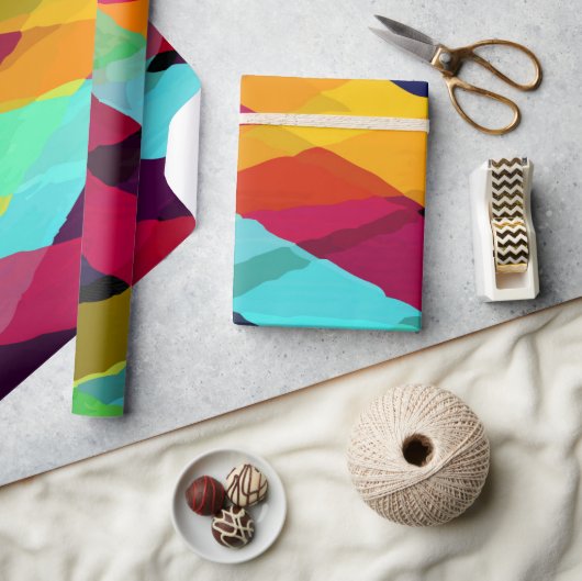 Waterverf Stripes Motifs 2 Cadeaupapier (Crafts)