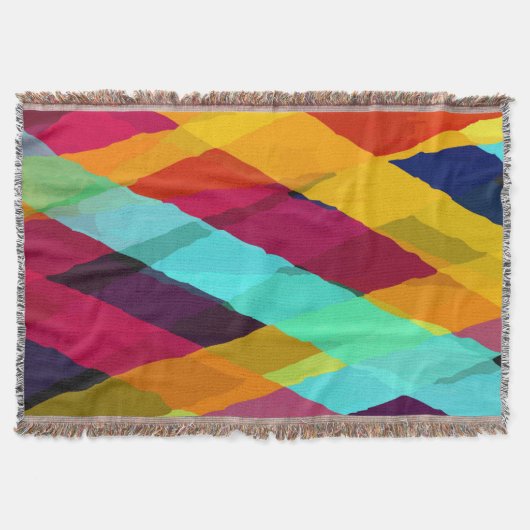 Waterverf Stripes Motifs 2 Deken (Voorkant)