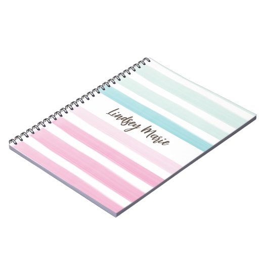 Waterverf Stripes Notitieboek (Linkerzijde)