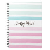 Waterverf Stripes Notitieboek (Voorkant)