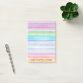 Waterverf Stripes Personaliseer notities Post-it® Notes (Kantoor)