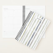 Waterverf Stripes Planner - Blauw (Display)