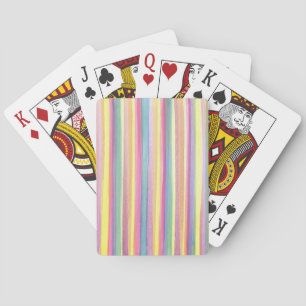 Waterverf Stripes Pokerkaarten