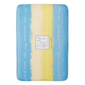 Waterverf Stripes Summer Calligraphy Badmat (Voorkant Verticaal)