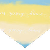 Waterverf Stripes Summer Calligraphy Korte Tafelloper (Hoek)