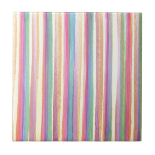 Waterverf Stripes Tegeltje