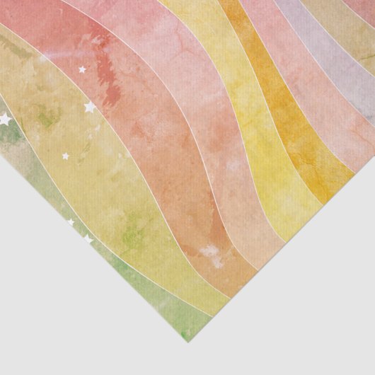 Waterverf Stripes Tissuepapier (Detail)