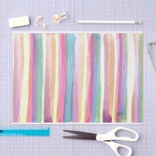 Waterverf Stripes Tissuepapier (Craft)