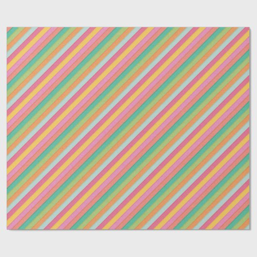 Waterverf striping cadeaupapier (Vlak)