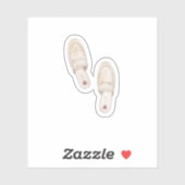 waterverf stro Gucci schoenslippers Sticker (Vel)