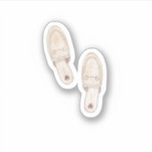 waterverf stro Gucci schoenslippers Sticker (Voorkant)