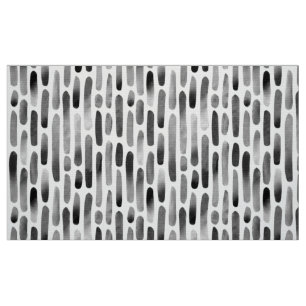 Waterverf Strokes 091121 - Zwart-wit Stof