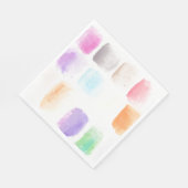 Waterverf Strokes Hand Painted Patterned Napkins Servet (Hoek)