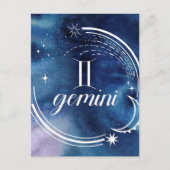 Waterverf strologie - Gemini Briefkaart (Voorkant)