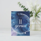 Waterverf strologie - Gemini Briefkaart (Staand voorkant)