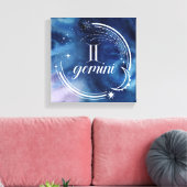 Waterverf strologie - Gemini Canvas Afdruk (Insitu (Woonkamer))