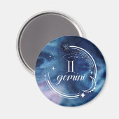 Waterverf strologie - Gemini Magneet (Voorkant / Achterkant)