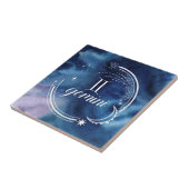 Waterverf strologie - Gemini Tegeltje (Zijkant)