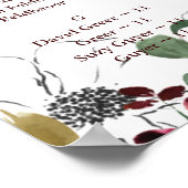 WATERVERF STROMEN ZITPLAATS, ALFABETISCH POSTER (Hoek)