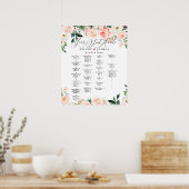 WATERVERF STROMEN ZITPLAATS, ALFABETISCH POSTER (Keuken)