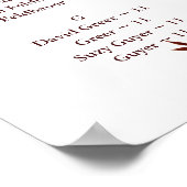 WATERVERF STROMEN ZITPLAATS, ALFABETISCH POSTER (Hoek)