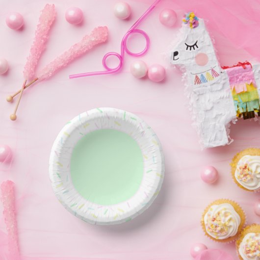 Waterverf strooiijs papieren kommen (Feest)