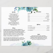 WATERVERF STROOM | Sjabloon van het begrafenisprog (Achterkant)