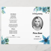 WATERVERF STROOM | Sjabloon van het begrafenisprog (Voorkant)