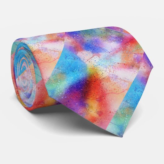 Waterverf Stropdas (Opgerold)