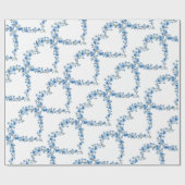Waterverf Style Blue Forget-me-not Flower Cadeaupapier (Vlak)