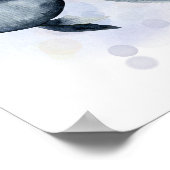 Waterverf Style Blue Tropical Fish Ocean Theme Poster (Hoek)