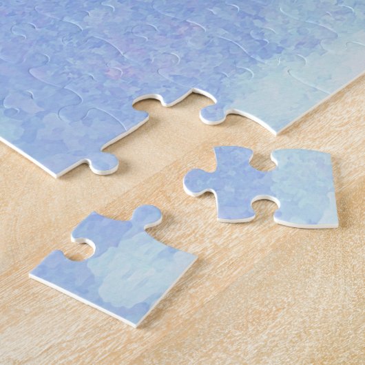 Waterverf Style Great Heron Zee Vogelpuzzel Legpuzzel (Zijkant)