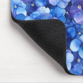 Waterverf Style Pansies Blauw Paarse Bloemprint Muismat (Hoek)