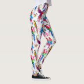 Waterverf Style Parrots 2 Leggings (Rechts)